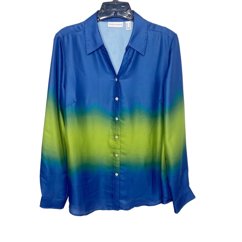 Susan graver ombré blouse size small c